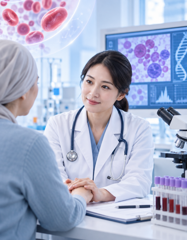 Minh họa Khoa Huyết học – Bệnh lý hiếm tại Phòng khám Hoàng Gia