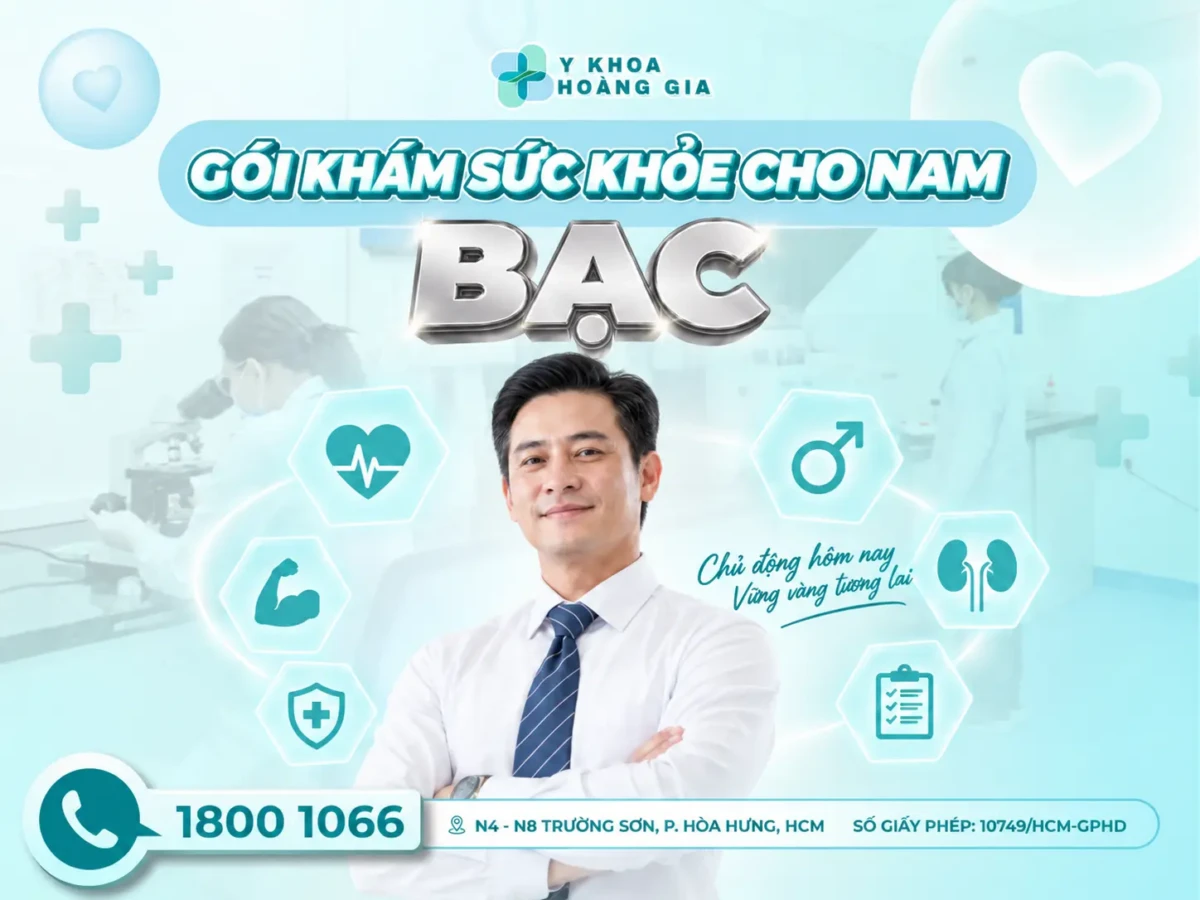 GÓI KHÁM SỨC KHỎE BẠC CHO NAM