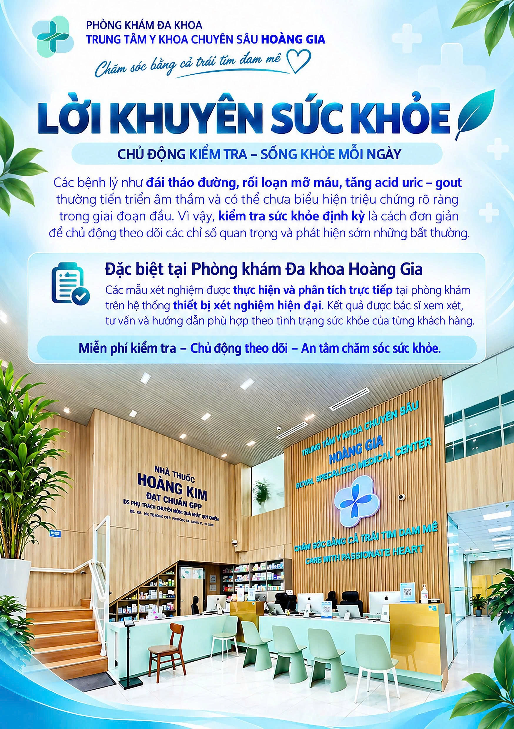Lời khuyên sức khỏe Phòng khám Hoàng Gia