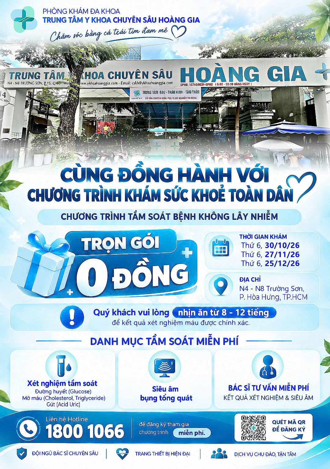Chương trình tầm soát bệnh không lây nhiễm miễn phí