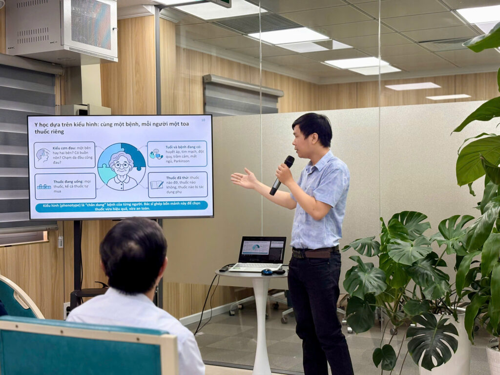 Phần chia sẻ về cách tiếp cận từng người trong chăm sóc sức khỏe thần kinh.