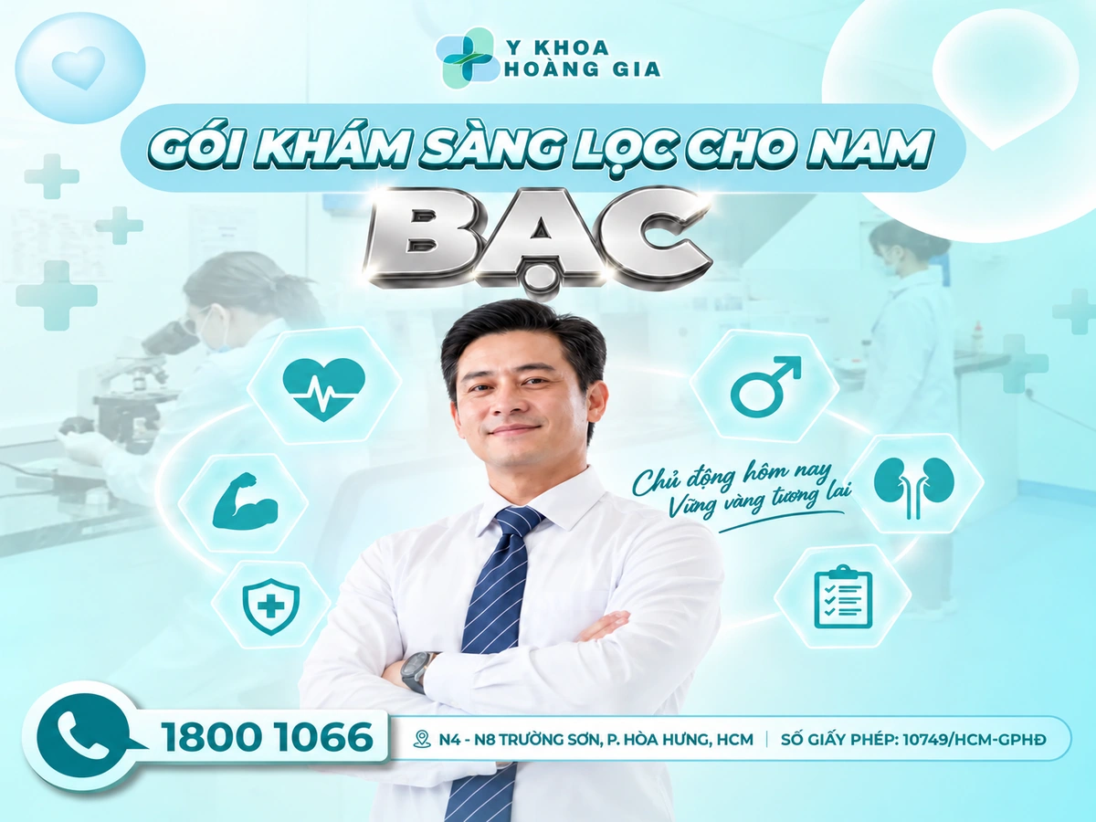 GÓI KHÁM SÀNG LỌC BẠC CHO NAM