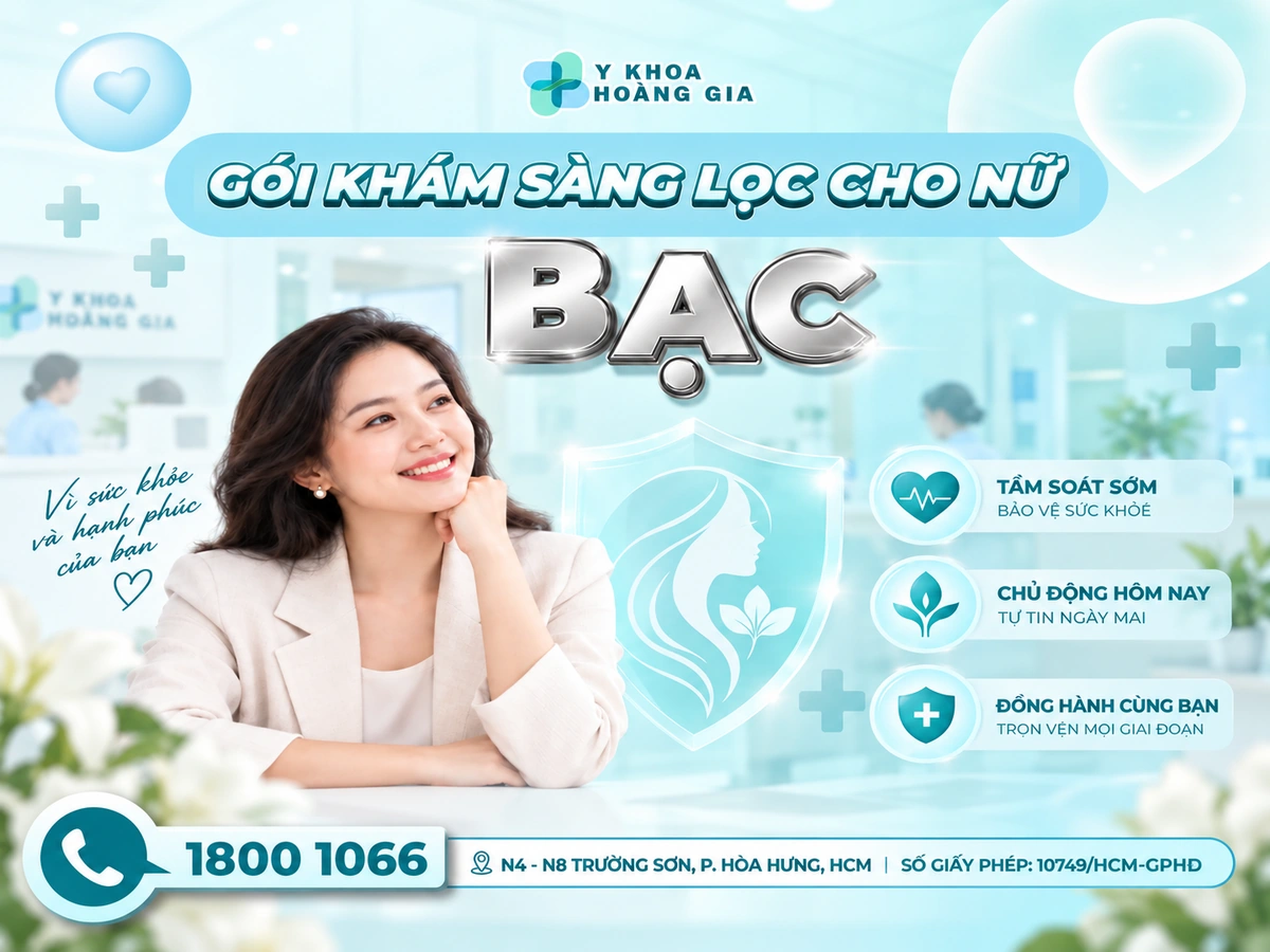 GÓI KHÁM SÀNG LỌC BẠC CHO NỮ