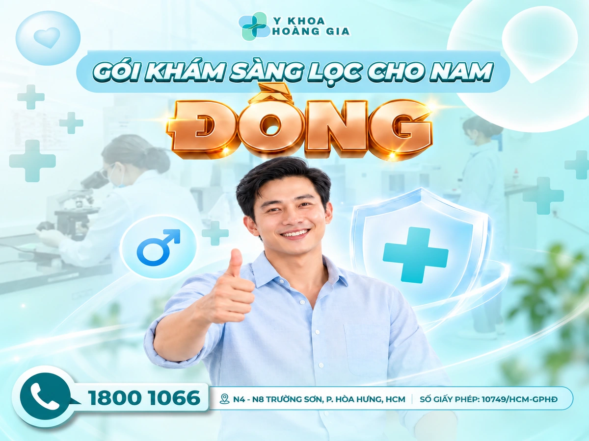 GÓI KHÁM SÀNG LỌC ĐỒNG CHO NAM