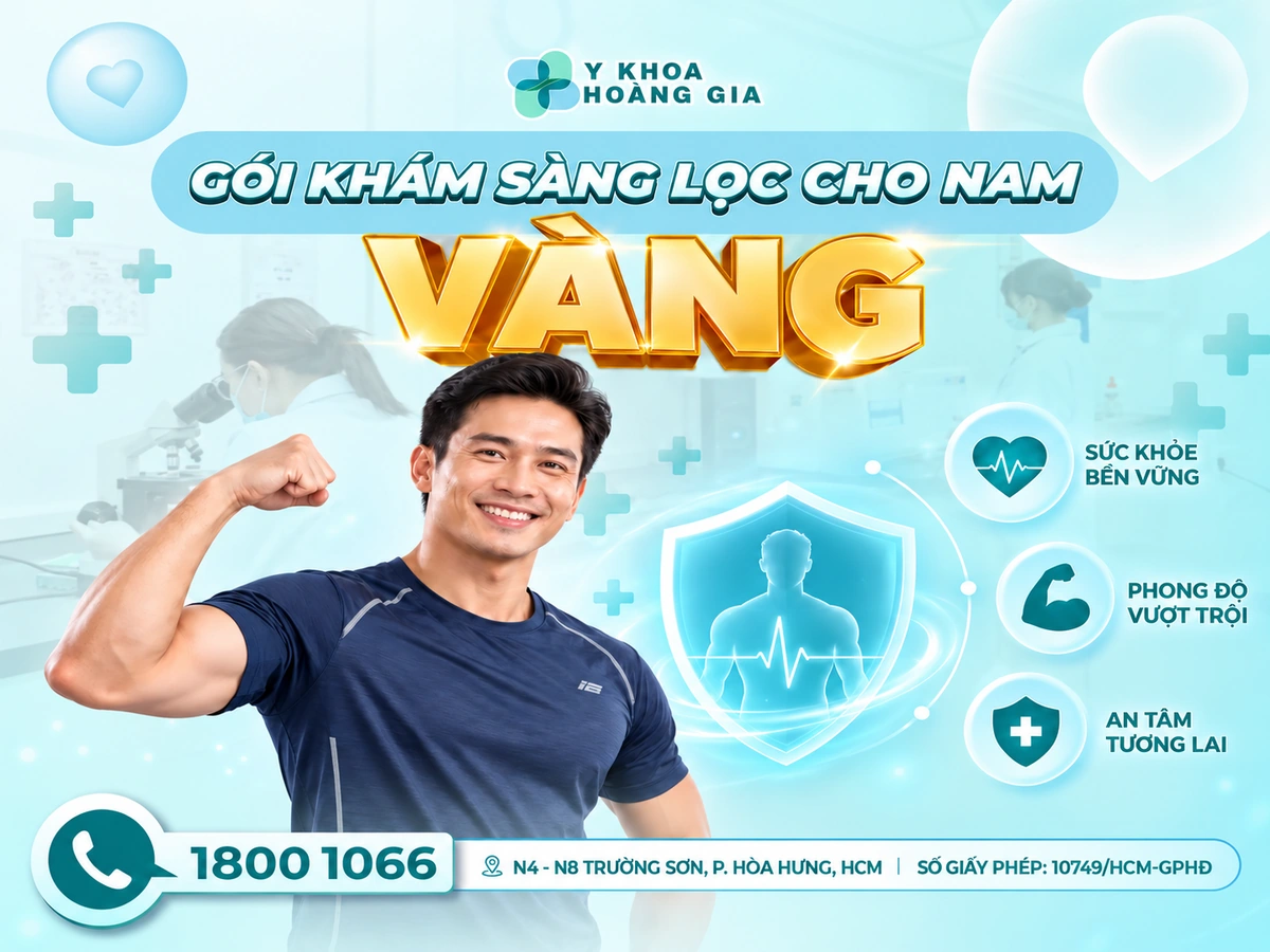 GÓI KHÁM SÀNG LỌC VÀNG CHO NAM